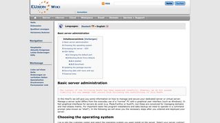 
                            12. Grundlegende Serveradministration/en – EUserv Wiki