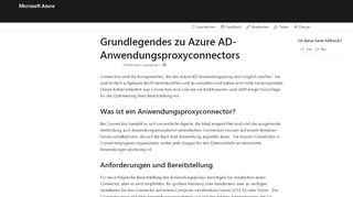 
                            5. Grundlegendes zu Azure AD-Anwendungsproxyconnectors | Microsoft ...