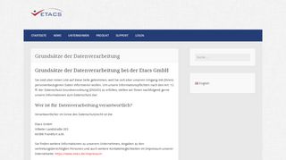 
                            7. Grundsätze der Datenverarbeitung – Etacs GmbH