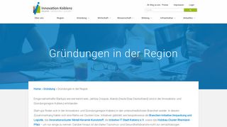 
                            10. Gründungen in der Region - Innovationsregion Koblenz