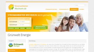 
                            10. Grünwelt Energie - Erfahrungen und Tarife - StromanbieterWechseln.de
