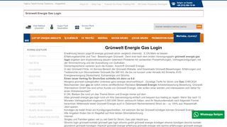 
                            13. Grünwelt Energie Gas Login - Yağlıca Tekstil