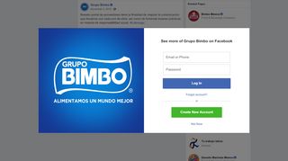 
                            6. Grupo Bimbo - Nuestro portal de proveedores tiene la... | Facebook