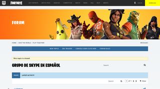 
                            9. Grupo de skype en Español - Forums - Epic Games