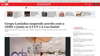 
                            10. Grupo Lusíadas suspende acordo com a ADSE e junta-se à CUF e à ...