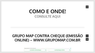 
                            6. Grupo Map Contra Cheque (Emissão online) - www.grupomap.com.br