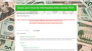 
                            8. Grupo para troca de informações entre clientes RDA: RDA ...