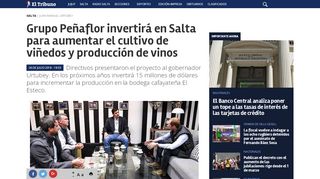 
                            11. Grupo Peñaflor invertirá en Salta para aumentar el cultivo de viñedos ...