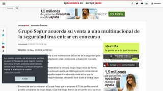 
                            3. Grupo Segur acuerda su venta a una multinacional de la seguridad ...