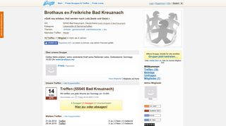 
                            8. Gruppe Brothaus ev.Freikriche in 55545 Bad Kreuznach ... - Groops