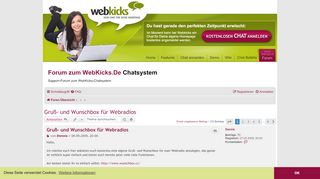 
                            7. Gruß- und Wunschbox für Webradios - Seite 5 - Forum zum WebKicks ...