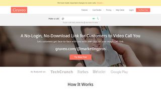 
                            11. Gruveo: A No-Login, No-Download Link for Customers to Video Call You