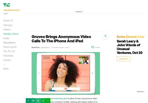 
                            7. Gruveo Brings Anonymous Video Calls To The iPhone And iPad ...