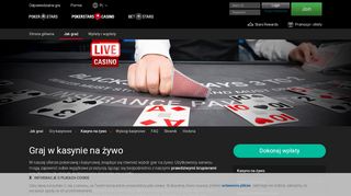 
                            12. Gry kasynowe na żywo – PokerStars Casino