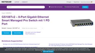 
                            8. GS108Tv2 | Product | Support | NETGEAR