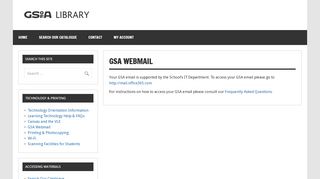 
                            12. GSA Webmail | Glasgow School of Art Learning Resources