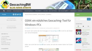 
                            5. GSAK: ein nützliches Geocaching-Tool für Windows-PCs