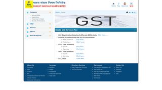 
                            13. GST Information - BSNL