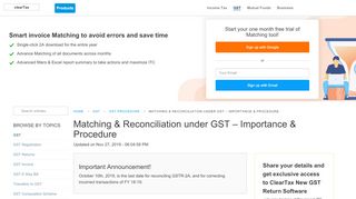 
                            6. GST Reconciliation and Matching : Purpose, Process, Issues ...