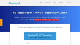 
                            7. GST Registration Online : New GST Registration Number - MyOnlineCA