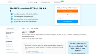 
                            4. GST Return Filing - How to File GST Returns Online - ClearTax