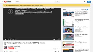 
                            4. GST TAP: Change GST03 Form Filing Period at GST TAP @ Customs ...