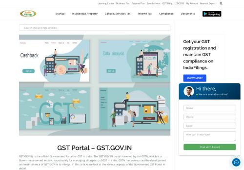 
                            4. GST.GOV.IN - GST Portal - IndiaFilings