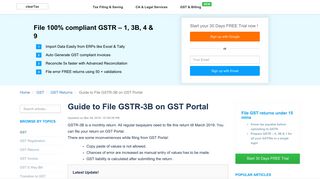 
                            2. GSTR-3B Filing on GST Portal - Step by Step Return Filing Procedure
