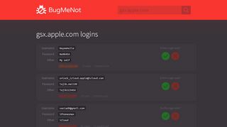 
                            8. gsx.apple.com passwords - BugMeNot