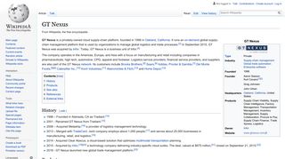 
                            11. GT Nexus - Wikipedia