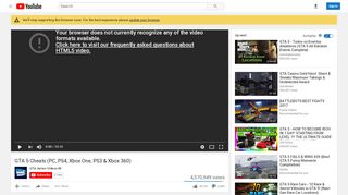 
                            5. GTA 5 Cheats (PC, PS4, Xbox One, PS3 & Xbox 360) - YouTube
