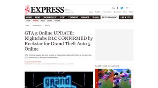 
                            8. GTA 5 Online UPDATE: Nightclubs DLC CONFIRMED by Rockstar for ...