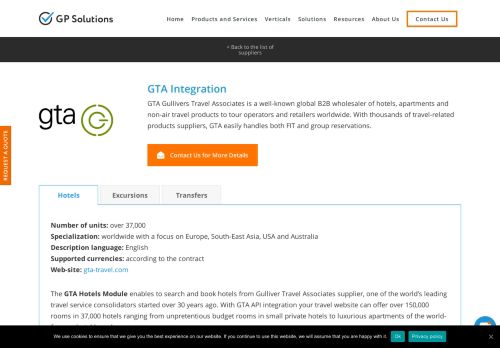 
                            10. GTA Hotels, Excursions and Transfers XML API ... - GP software.travel