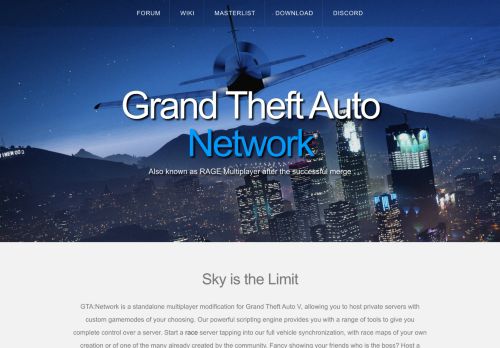 
                            2. GTA Network Homepage