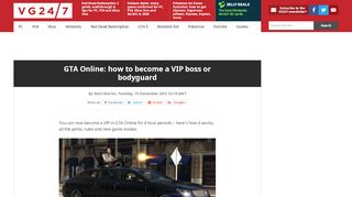
                            5. GTA Online: how to become a VIP boss or bodyguard - VG247