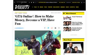 
                            9. 'GTA Online': How to Make Money, Become a VIP, Have Fun – Variety