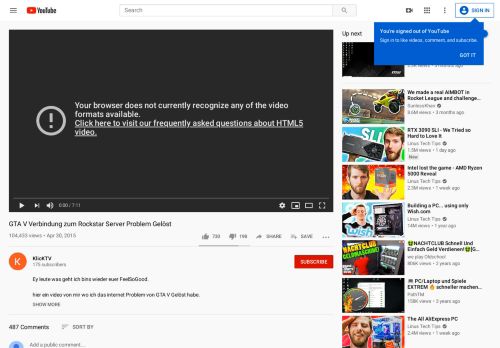 
                            9. GTA V Verbindung zum Rockstar Server Problem Gelöst - YouTube
