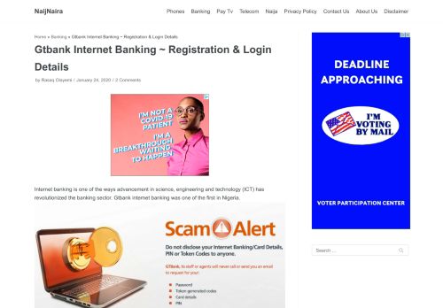 
                            9. Gtbank Internet Banking ~ Registration & Login Details - NaijNaira