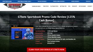 
                            8. GTbets Sportsbook Promo Code Review [No Deposit + 100% Cash ...