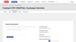 
                            3. GTC DIGITAL Customer Service Phone Number, Email, Address