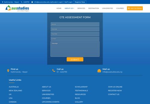 
                            6. GTE Assessment | AUS Studies