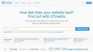 
                            3. GTmetrix | Website Speed and Performance Optimization