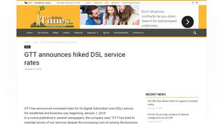 
                            10. GTT announces hiked DSL service rates | Guyana Times