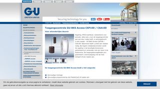 
                            5. GU-BKS Access - Toegangscontrolesystemen - Deurtechniek ...