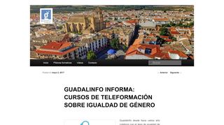 
                            11. guadalinfo informa: cursos de teleformación sobre igualdad de género