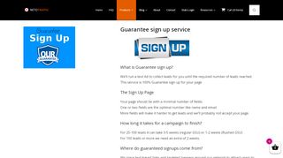 
                            4. Guarantee sign up | Buy Website Traffic -Netotraffic