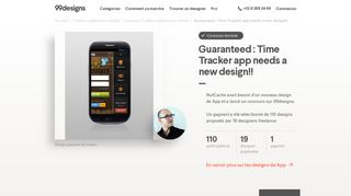 
                            10. Guaranteed : Time Tracker app needs a new design!! | Concours ...