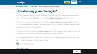 
                            2. Guarantor Loans Explained: How Does My Guarantor Log In? | Amigo ...