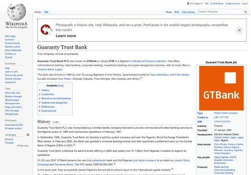 
                            11. Guaranty Trust Bank - Wikipedia