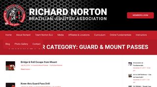 
                            7. Guard & Mount Passes Archives - Richard Norton Brazilian Jiujitsu